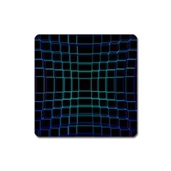 Texture Lines Background Square Magnet