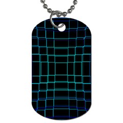 Texture Lines Background Dog Tag (One Side)