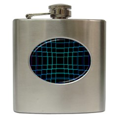 Texture Lines Background Hip Flask (6 Oz) by HermanTelo