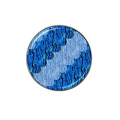 Texture Surface Blue Shapes Hat Clip Ball Marker (4 Pack) by HermanTelo