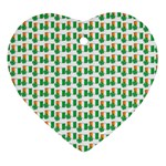 St-Patricks Day Background Ireland Ornament (Heart) Front