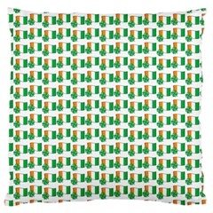 St-patricks Day Background Ireland Large Cushion Case (one Side) by HermanTelo