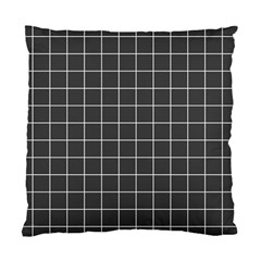 Simple gray plaid Standard Cushion Case (One Side)