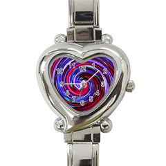 Swirl Vortex Motion Heart Italian Charm Watch by HermanTelo