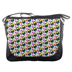 Sweet Dessert Food Cake Pattern Messenger Bag by HermanTelo