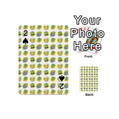 St Patricks Day Background Symbols Playing Cards Double Sided (mini) by HermanTelo