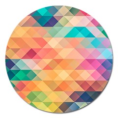 Texture Triangle Magnet 5  (round) by HermanTelo