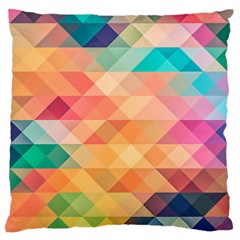 Texture Triangle Large Cushion Case (two Sides) by HermanTelo