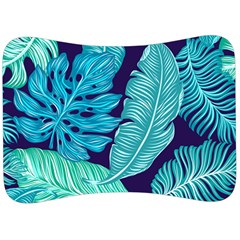 Tropical Greens Leaves Banana Velour Seat Head Rest Cushion by HermanTelo