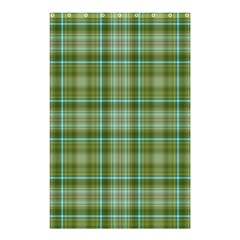 Vintage Green Plaid Shower Curtain 48  X 72  (small)  by HermanTelo