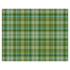 Vintage Green Plaid Double Sided Flano Blanket (medium) 