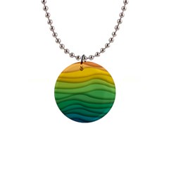 Waves Texture 1  Button Necklace