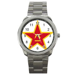 Emblem Of People s Liberation Army  Sport Metal Watch by abbeyz71