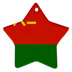 Flag Of People s Liberation Army Ground Force Star Ornament (two Sides) by abbeyz71