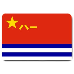 Naval Ensign Of People s Liberation Army Large Doormat  by abbeyz71