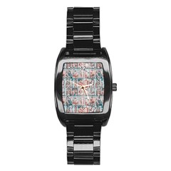 Asian Illustration Posters Collage Stainless Steel Barrel Watch by dflcprintsclothing