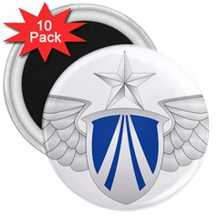 Emblem Of People s Liberation Army Air Force 3  Magnets (10 Pack)  by abbeyz71