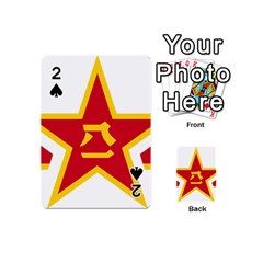 Roundel Of People s Liberation Army Air Force Playing Cards Double Sided (mini) by abbeyz71