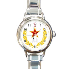 Badge Of People s Liberation Army Rocket Force Round Italian Charm Watch by abbeyz71