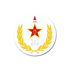 Badge Of People s Liberation Army Rocket Force Magnet 3  (round) by abbeyz71