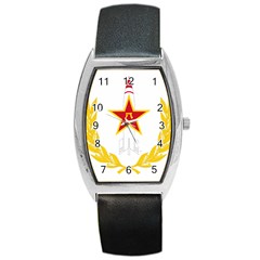 Badge Of People s Liberation Army Rocket Force Barrel Style Metal Watch by abbeyz71