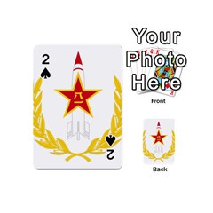 Badge Of People s Liberation Army Rocket Force Playing Cards Double Sided (mini) by abbeyz71