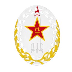 Badge Of People s Liberation Army Rocket Force Ornament (oval Filigree) by abbeyz71