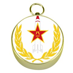 Badge of People s Liberation Army Rocket Force Gold Compasses