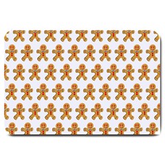 Gingerbread Men Large Doormat  by Mariart