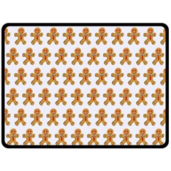 Gingerbread Men Fleece Blanket (large)  by Mariart