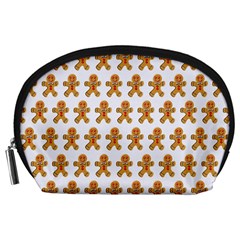 Gingerbread Men Accessory Pouch (large) by Mariart