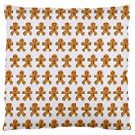 Gingerbread Men Large Flano Cushion Case (Two Sides) Front