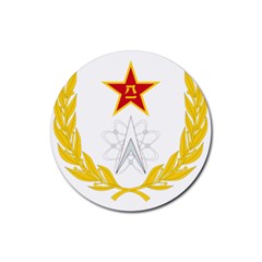 Badge Of People s Liberation Army Strategic Support Force Rubber Round Coaster (4 Pack)  by abbeyz71