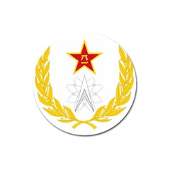 Badge Of People s Liberation Army Strategic Support Force Magnet 3  (round) by abbeyz71