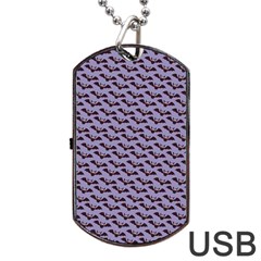 Halloween Bat Dog Tag Usb Flash (two Sides)