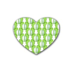 Herb Ongoing Pattern Plant Nature Heart Coaster (4 Pack) 