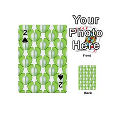 Herb Ongoing Pattern Plant Nature Playing Cards Double Sided (mini)