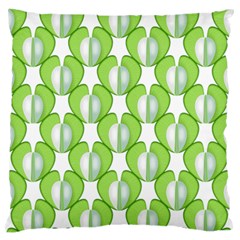 Herb Ongoing Pattern Plant Nature Large Flano Cushion Case (one Side) by Alisyart