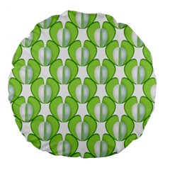 Herb Ongoing Pattern Plant Nature Large 18  Premium Flano Round Cushions by Alisyart