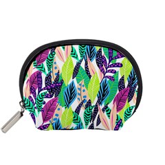 Leaves Rainbow Pattern Nature Accessory Pouch (small)