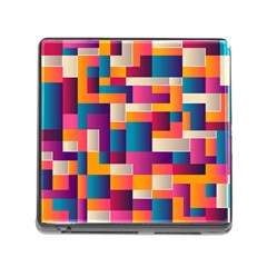 Abstract Geometry Blocks Memory Card Reader (square 5 Slot)