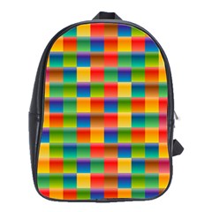 Background Colorful Abstract School Bag (large)