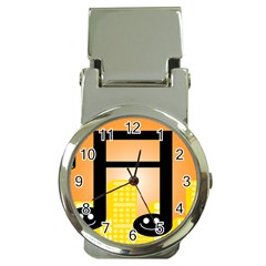 Abstract Anthropomorphic Art Money Clip Watches by Bajindul