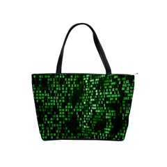 Abstract Plaid Green Classic Shoulder Handbag