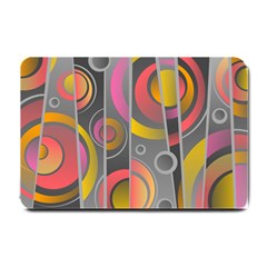 Abstract Colorful Background Grey Small Doormat  by Bajindul