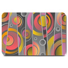 Abstract Colorful Background Grey Large Doormat  by Bajindul