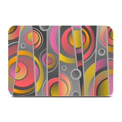Abstract Colorful Background Grey Plate Mats by Bajindul