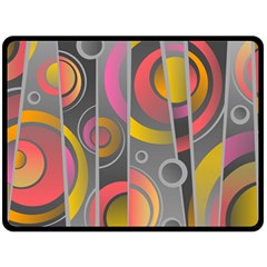 Abstract Colorful Background Grey Fleece Blanket (large)  by Bajindul