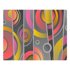 Abstract Colorful Background Grey Double Sided Flano Blanket (large)  by Bajindul