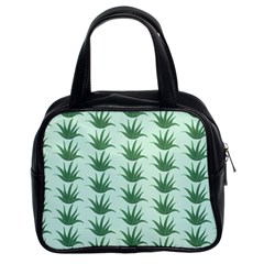 Aloe Plants Pattern Scrapbook Classic Handbag (two Sides)